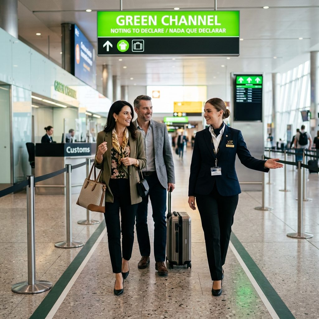 Green-channel customs exit at Hanoi Noi Bai International Airport Terminal 2